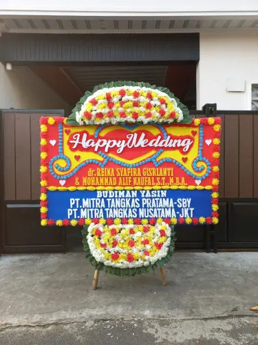 Papan Bunga Pernikahan sekayu