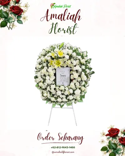 Krans Bunga Duka Cita sekayu