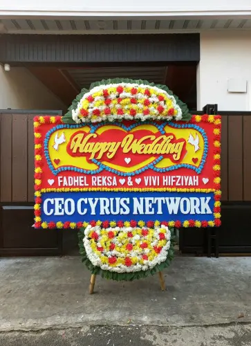 Papan Bunga Pernikahan sekayu